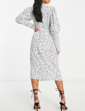 Rochie medie Collective The Label, alb