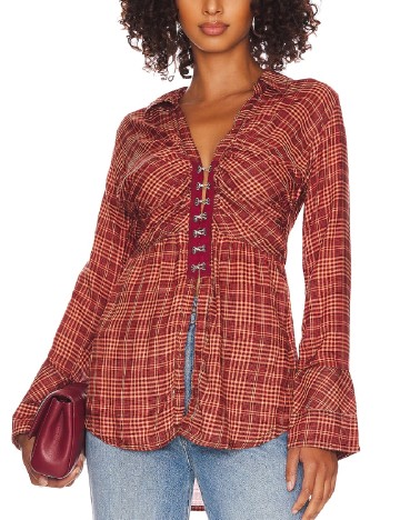 Camasa Free People, rosu