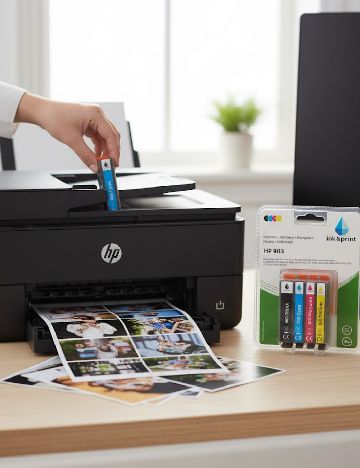 Set de cerneală HP 903 Negru, Cyan, Magenta, Galben ink & print, mix culori