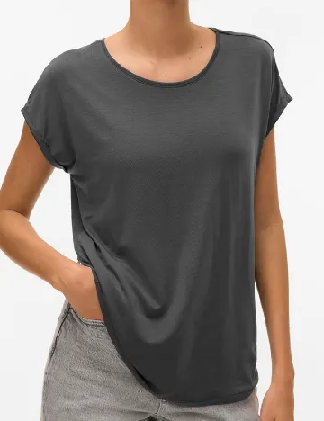 Tricou Vero Moda, gri inchis Gri