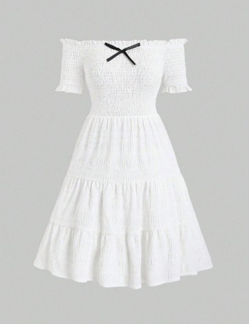 Rochie scurta SHEIN, alb