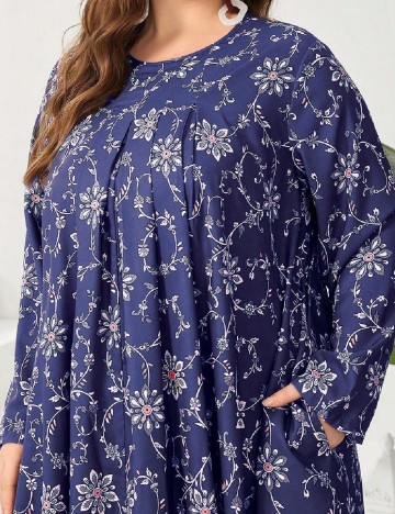 Rochie lunga SHEIN CURVE, albastru