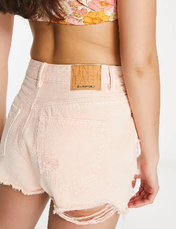 Pantaloni scurti Stradivarius, roz Roz
