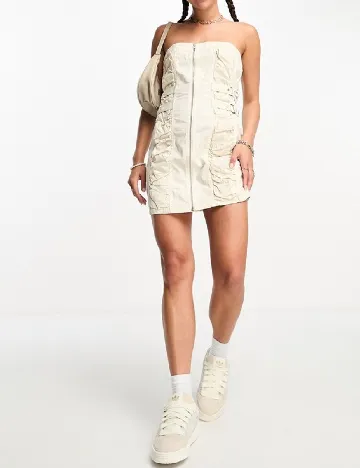Rochie scurta COLLUSION, crem Crem
