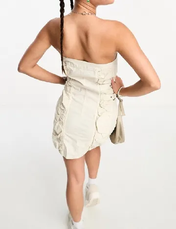 Rochie scurta COLLUSION, crem Crem