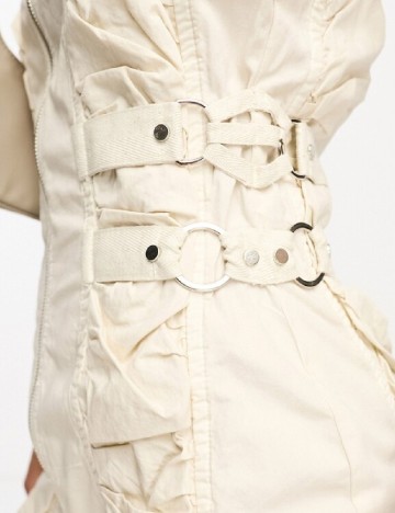 Rochie scurta COLLUSION, crem