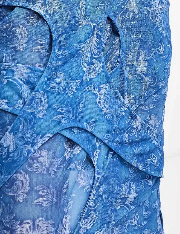 Rochie lunga Annorlunda, albastru Albastru
