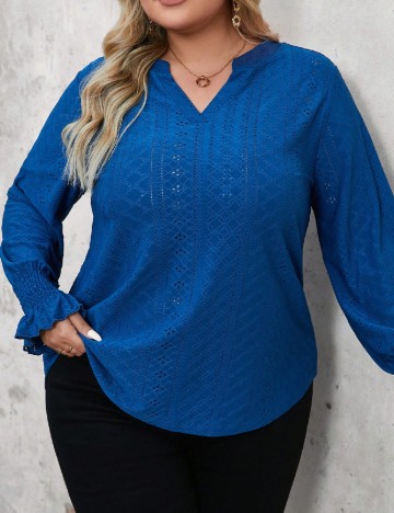 Bluza SHEIN CURVE, albastru