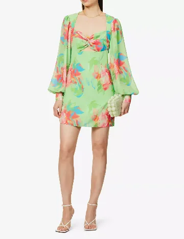 Rochie scurta Pretty Lavish, verde Verde