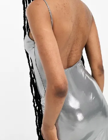 Rochie lunga Bershka, gri Gri