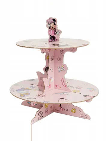 Suport pentru tort Disney Minnie, roz Roz