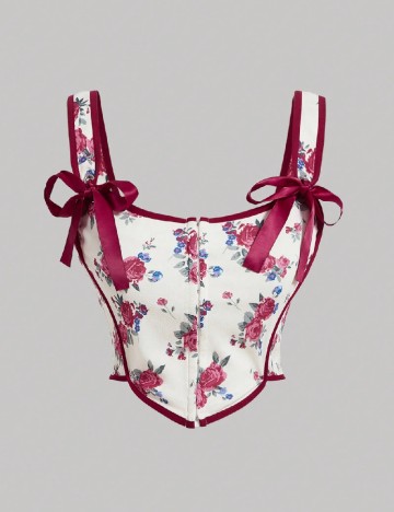 Top SHEIN CURVE, floral print