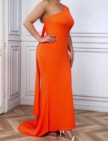 Rochie lunga SHEIN CURVE, portocaliu