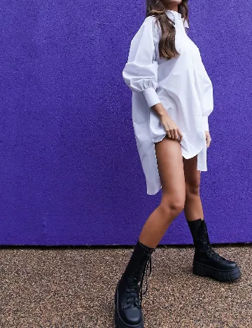 Rochie scurta ASOS, alb Alb