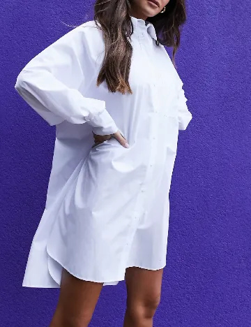 Rochie scurta ASOS, alb Alb