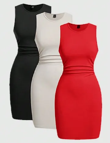 Set rochii scurte 3 bucati SHEIN, mix culori Mix culori