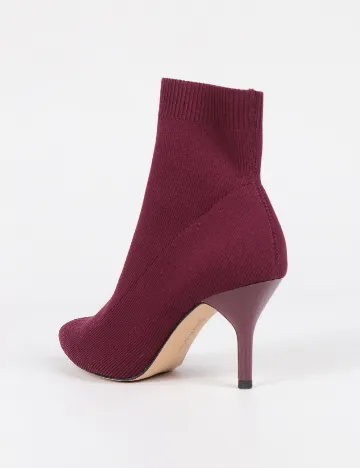 Botine Stradivarius, visiniu Rosu