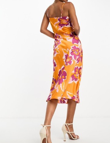 Rochie medie Lola May, portocaliu