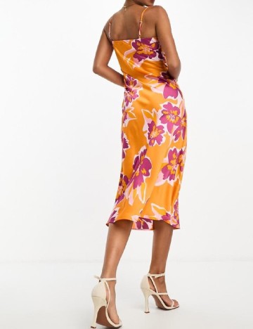 Rochie medie Lola May, portocaliu