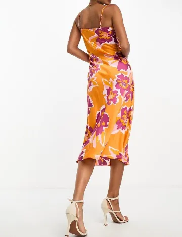 Rochie medie Lola May, portocaliu Portocaliu