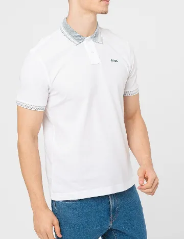 Tricou BOSS, alb Alb