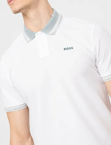 Tricou BOSS, alb Alb