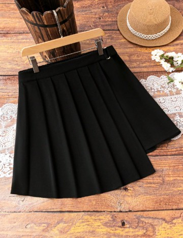 Fusta SHEIN CURVE, negru