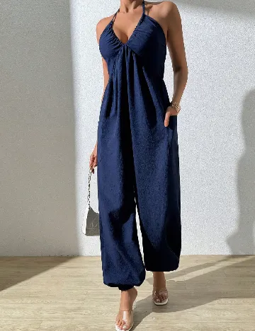 Salopeta SHEIN, bleumarin Albastru