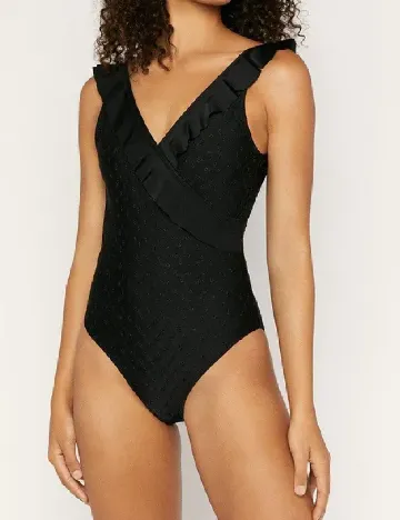 Costum de baie Oasis, negru Negru