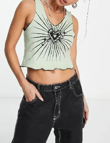 Top Tammy Girl, verde Verde
