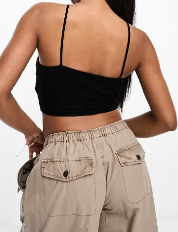 Top ASOS, negru Negru