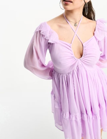Rochie scurta ASOS, mov