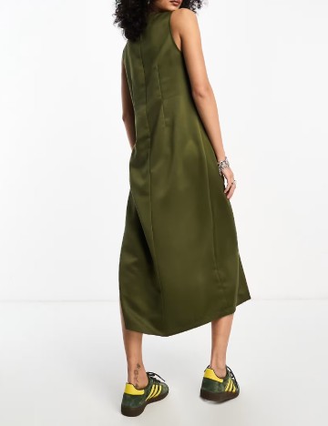 Rochie medie COLLUSION, kaki