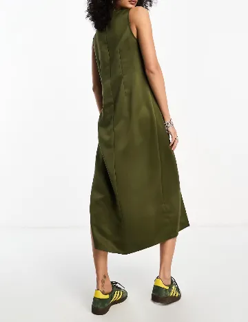 Rochie medie COLLUSION, kaki Verde