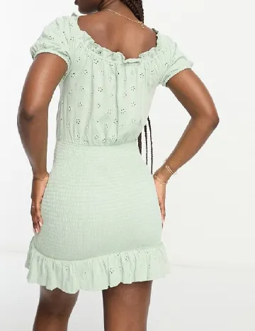Rochie scurta ASOS, verde Verde