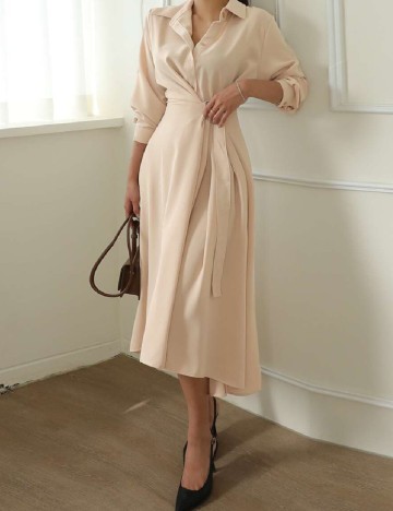 Rochie medie Dazy, bej