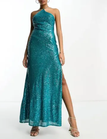 Rochie lunga ASOS, albastru Albastru