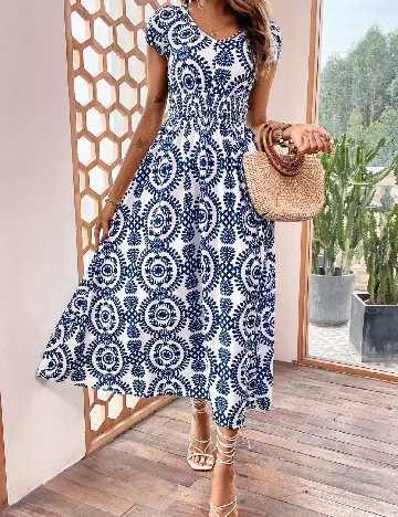 Rochie lunga SHEIN, albastru Albastru