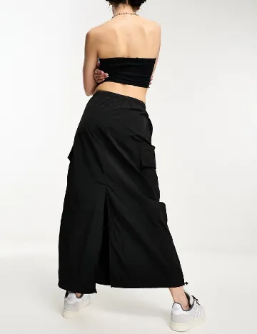 Fusta Weekday, negru Negru