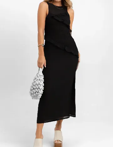 Rochie medie ASOS, negru Negru