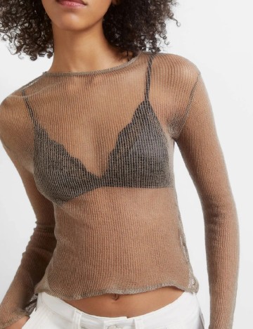 Bluza Pull&Bear, maro