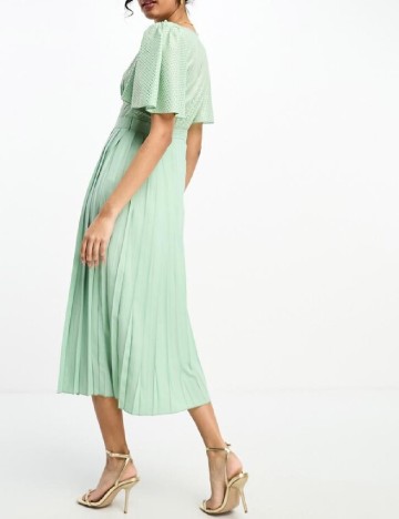 Rochie medie Little Mistress, verde