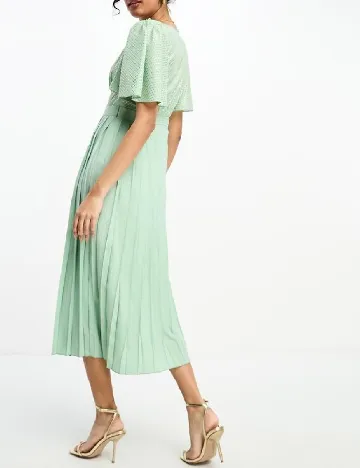 Rochie medie Little Mistress, verde Verde