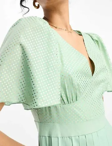 Rochie medie Little Mistress, verde Verde