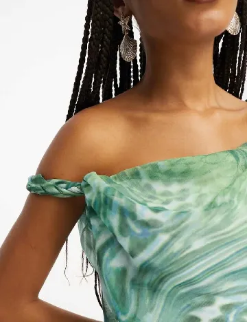 Rochie lunga ASOS, verde Verde