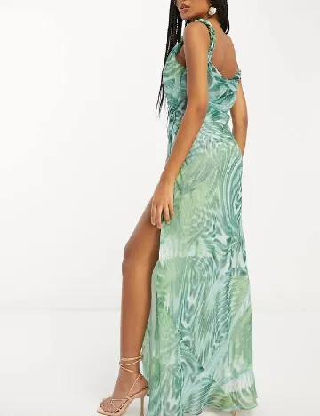 Rochie lunga ASOS, verde Verde