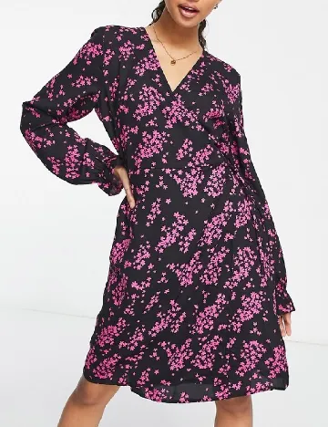 Rochie scurta Pieces, negru Negru