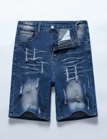 Pantaloni scurti Shein Kids, albastru