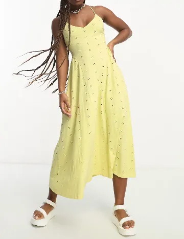 Rochie medie ASOS, galben Galben