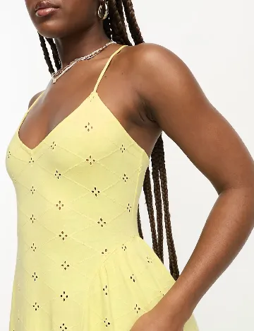 Rochie medie ASOS, galben Galben